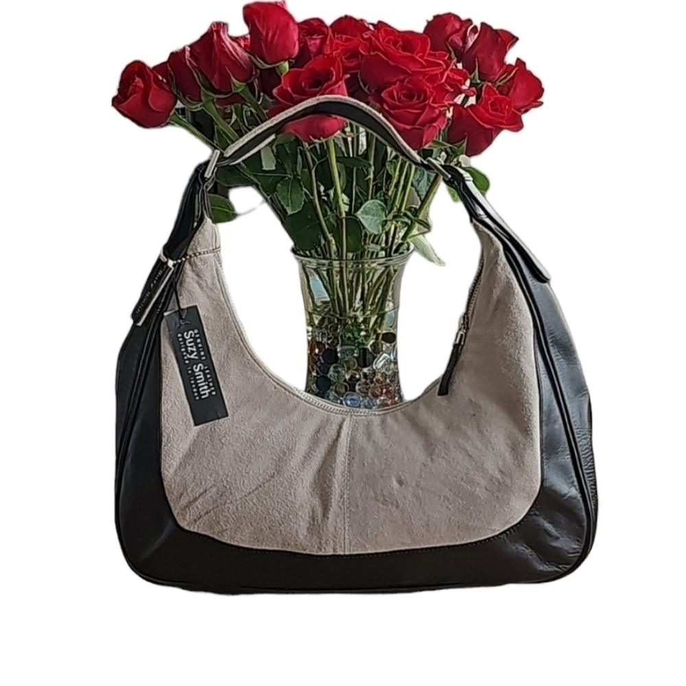 NWT Suzy Smith real leather handbag